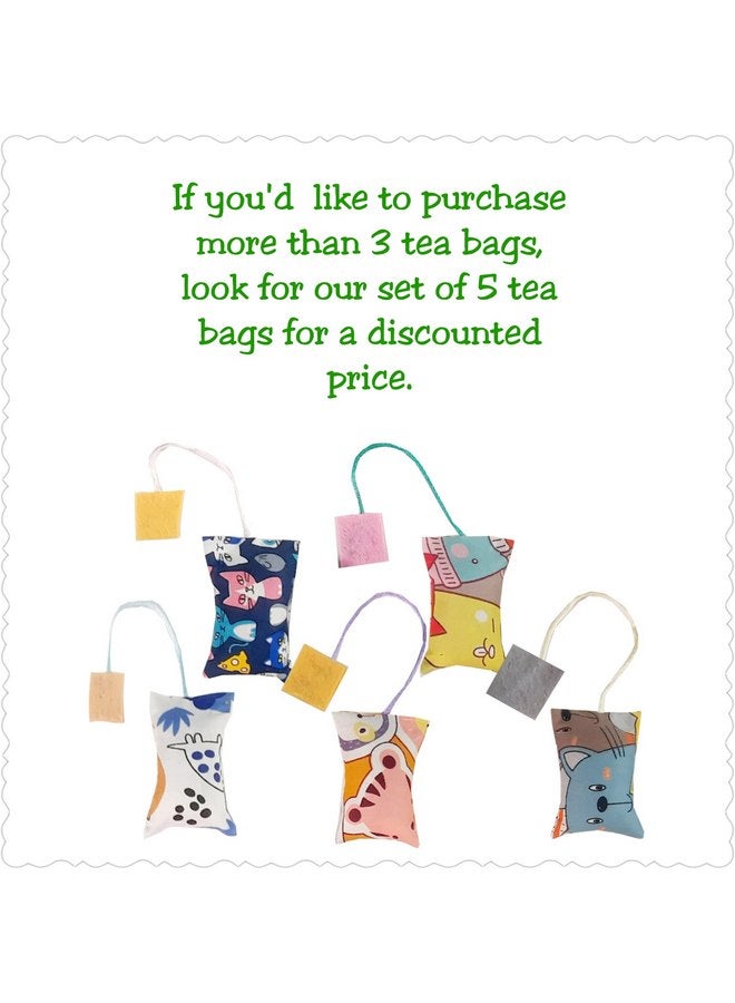 Catnip tea bags set of 3, Catnip toys for cats, Silver vine toys for cats, mix fabric patterns, cat birthday gift, Christmas gift for cats, toys for indoor cats, cat toys under 10, Made in USA  - Image 3
