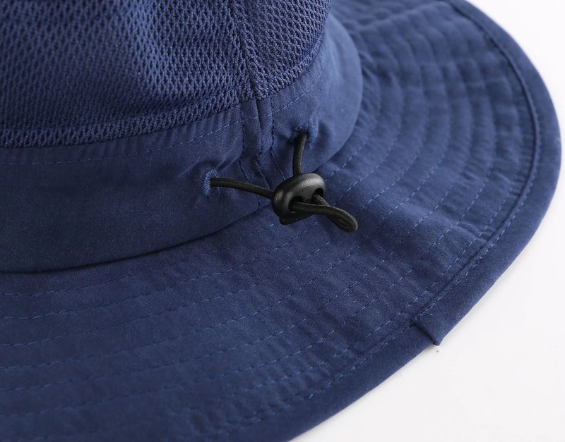Connectyle Outdoor Kids Hat Summer Beach Hat for Boys Girls UPF 50+ Sun Hat for Kids Fishing Hiking Hat Beach Hat Deep Blue - Image 3
