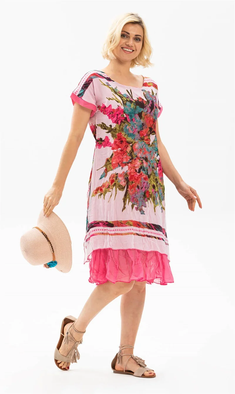 اليش شيل بيزي Floral Print Dress