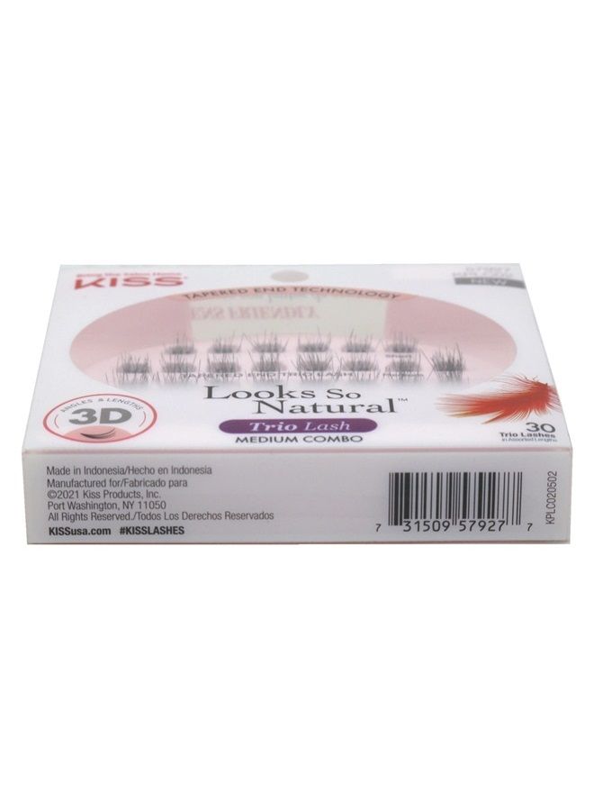 KISS رموش كيس إيفر-إيزي تريو متوسطة المجموعة (6 عبوات) - Image 3