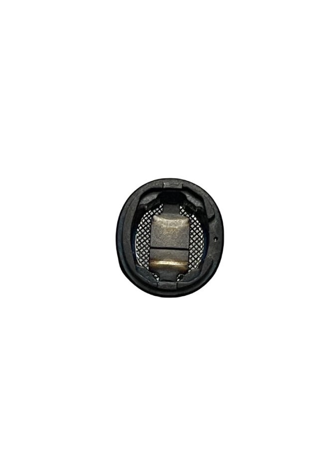Suitable For Apple Bluetooth Headset AirPods Pro1 Pro2 Bell Mouth Net Black Bean Metal Mesh Ring Original-Color:pro1 Black Bean Left One