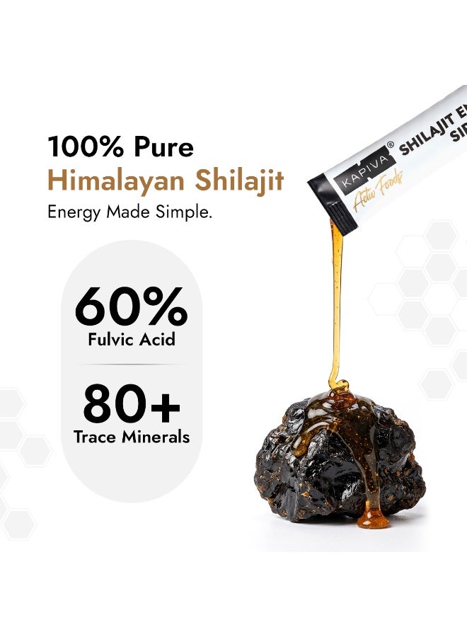 Kapiva Shilajit Ginger Honey Energy Sips Sachet 30Pcs