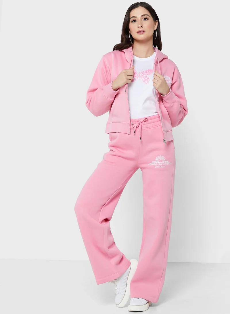 Juicy Couture Wide Leg Logo Pants