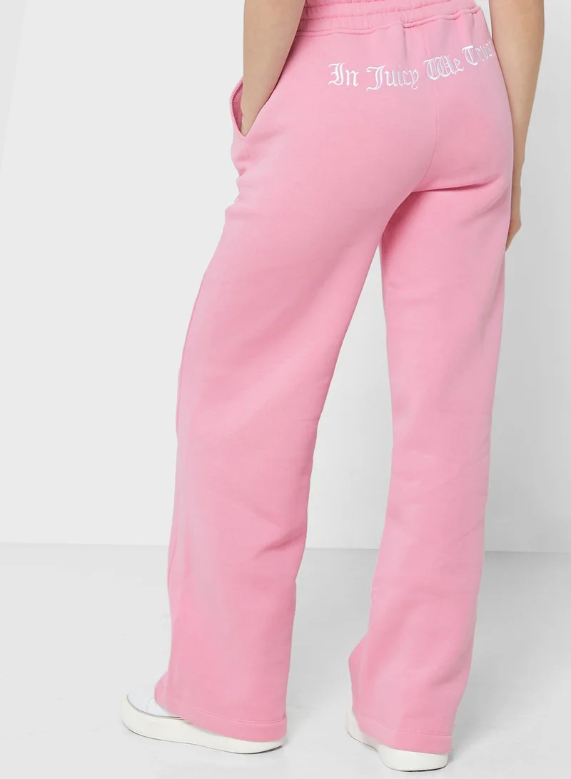 Juicy Couture Wide Leg Logo Pants
