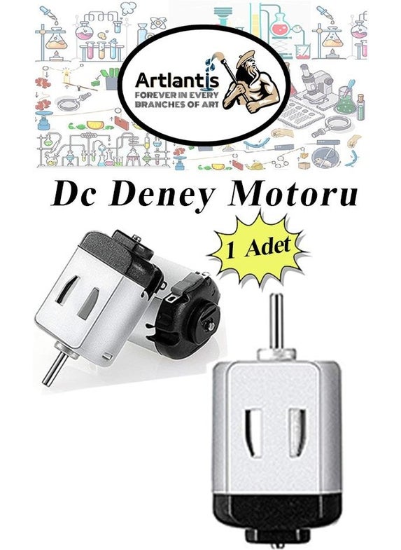 Experiment Engine 3 Volt 1 Piece 3V - 6 V DC High Speed ​​Dynamo Engine School Hobby Mini Engine Works with 2 Batteries