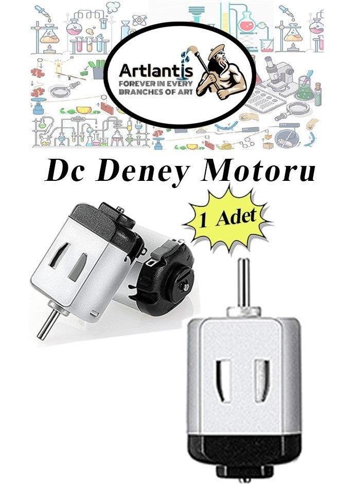 Artlantis محرك تجربة 3 فولت قطعة واحدة 3V - 6 V DC دينامو عالي السرعة لمحطة المدرسة هواية محرك صغير يعمل ببطاريتين  - Image 1