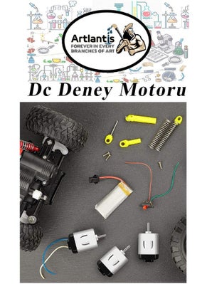 Artlantis Experiment Engine 3 Volt 1 Piece 3V - 6 V DC High Speed ​​Dynamo Engine School Hobby Mini Engine Works with 2 Batteries  - Image 4