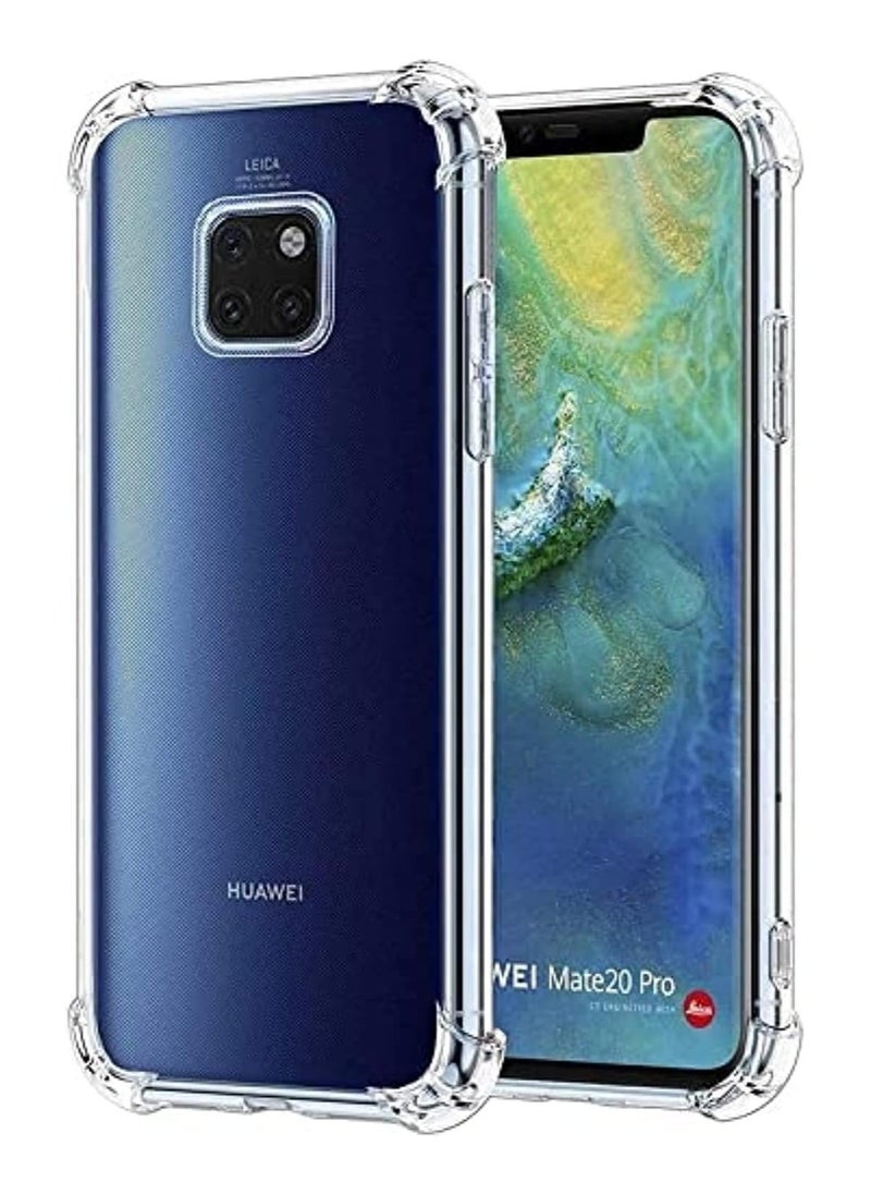 Raxoom ELTERAZONE Bumper Case Compatible With HUAWEI MATE 20 PRO Case Cover Bumper Shell Soft TPU Silicone Clear Transparent Cover Shockproof - Image 1