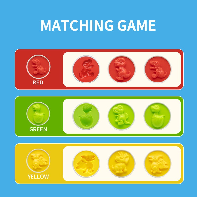 MOONTOY Dinosaur Matching Eggs for Toddlers â€“ Easter Eggs Toy â€“ 12PCS Educational Learning Color & Shape Recognition Montessori STEM Toy, Sorting Fine Motor Skills, Easter Gift, Easter Basket Stuffers - Image 5