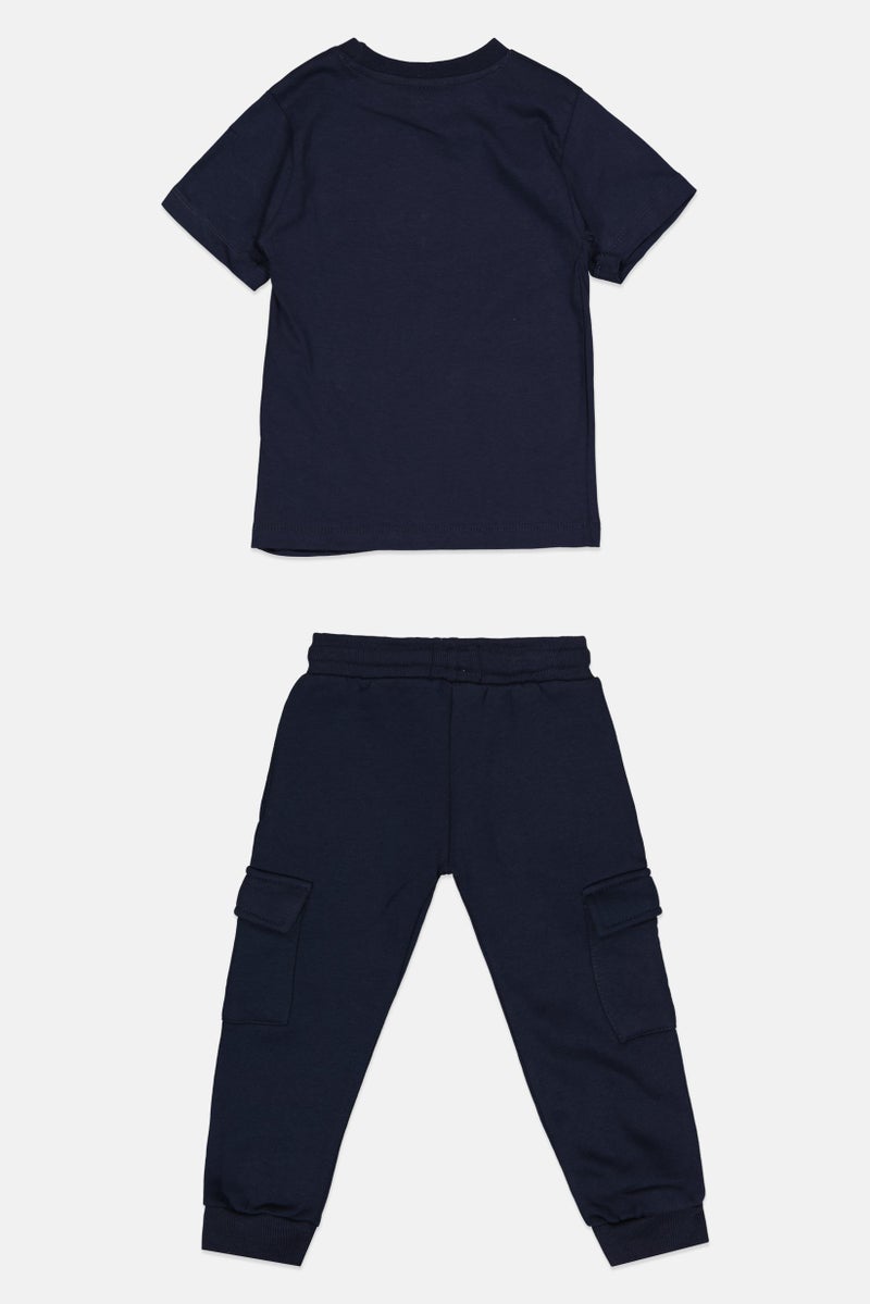 Bench Kids Boy 4 Pieces Short Sleeve Brand Logo Tops And Bottom Set, Multicolor - Image 5