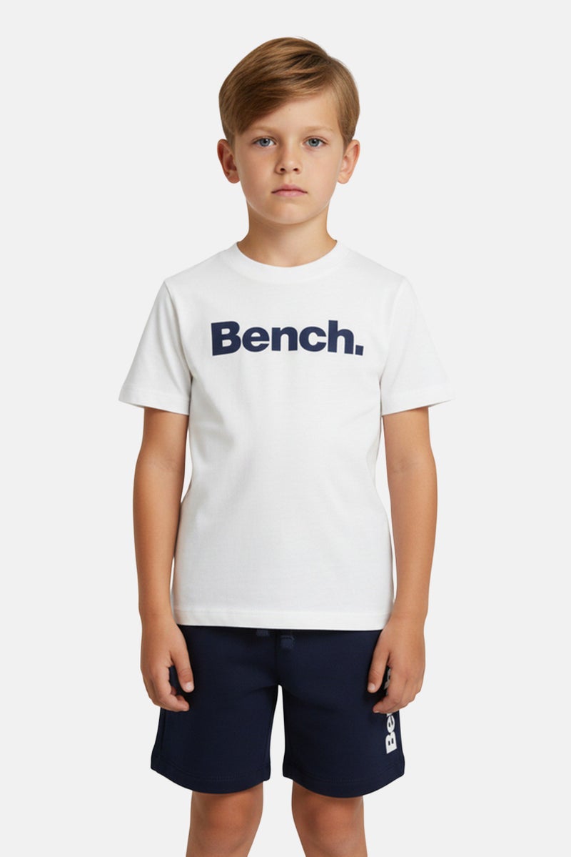 Bench Kids Boy 4 Pieces Short Sleeve Brand Logo Tops And Bottom Set, Multicolor - Image 1