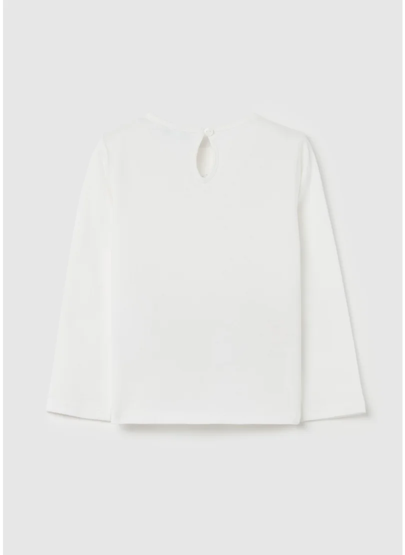 Ovs T-shirt with long sleeves and animals print