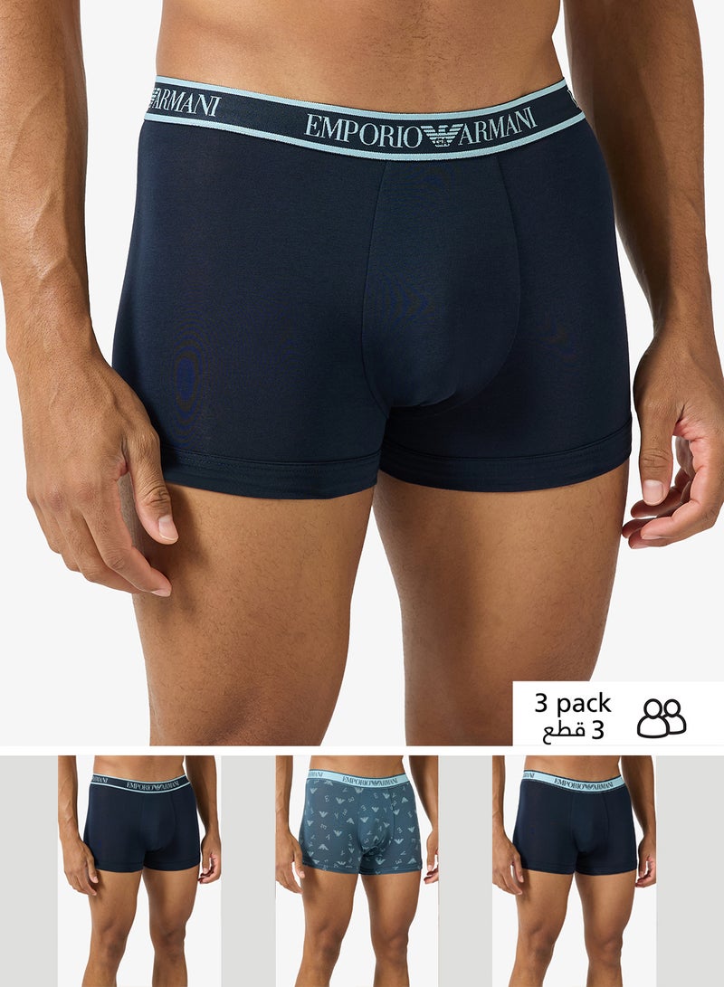 EMPORIO ARMANI 3 Pack Of Logo Boxers - Image 1