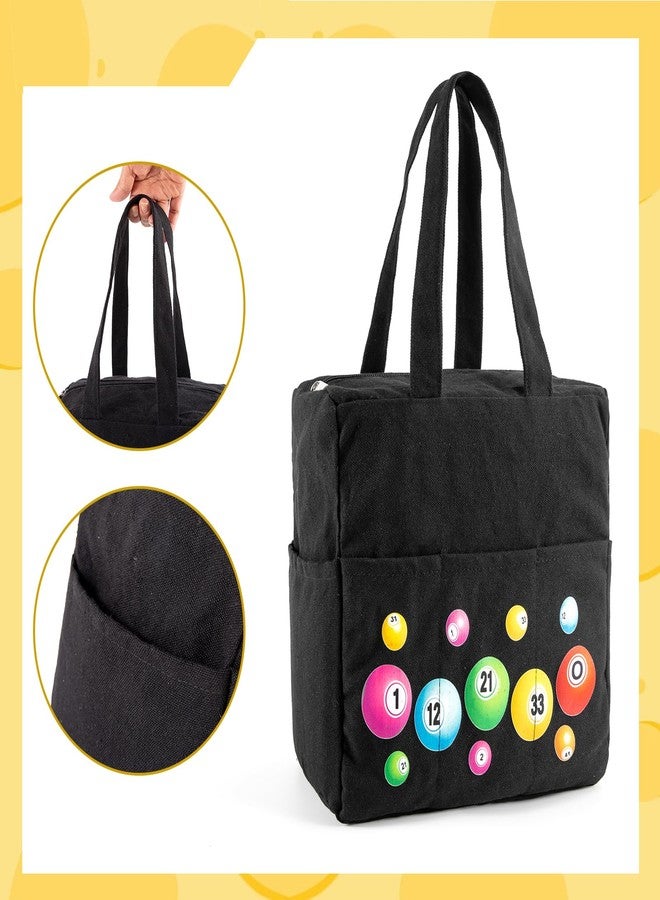 EHRGK Bingo Bag with Pockets,Zipper Bingo Daubers Bags for Bingo Set Stuff Supplies,Bingo Accessories B Game Prizes for Bingos Lovers Players - Image 2