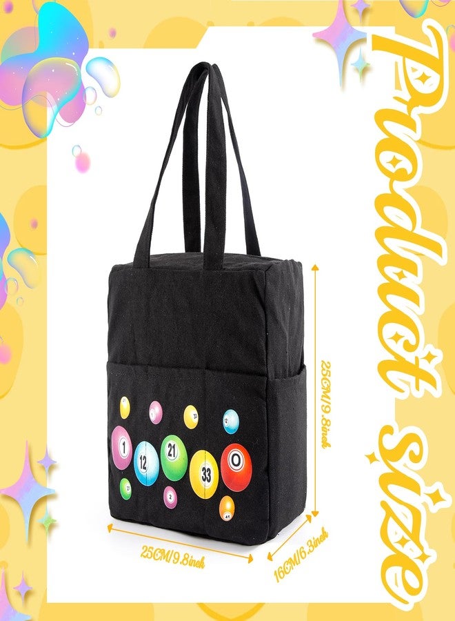 EHRGK Bingo Bag with Pockets,Zipper Bingo Daubers Bags for Bingo Set Stuff Supplies,Bingo Accessories B Game Prizes for Bingos Lovers Players - Image 3