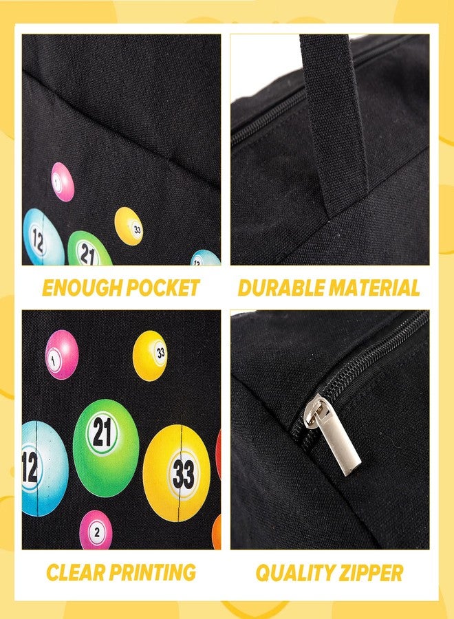 EHRGK Bingo Bag with Pockets,Zipper Bingo Daubers Bags for Bingo Set Stuff Supplies,Bingo Accessories B Game Prizes for Bingos Lovers Players - Image 4