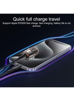 Yesido Yesido Y69 PD30W Dual USB-C / Type-C Zinc Alloy Mini Car Charger  - Image 4