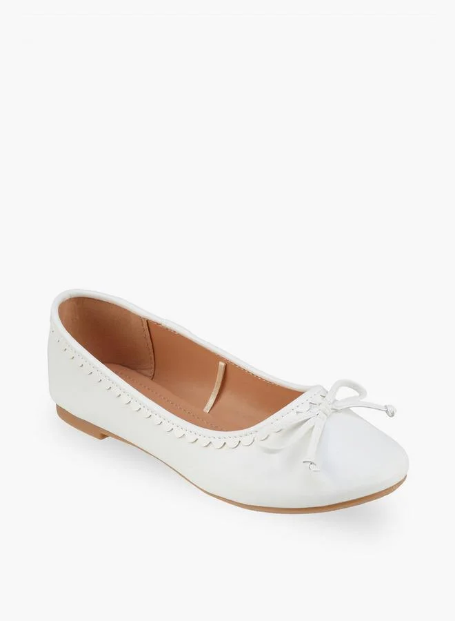 Flora Bella By Shoexpress Flora Bella Girls Bow Accent Ballerina Shoes