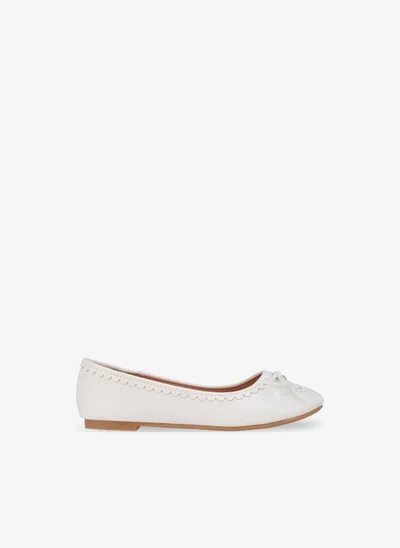 Flora Bella By Shoexpress Flora Bella Girls Bow Accent Ballerina Shoes