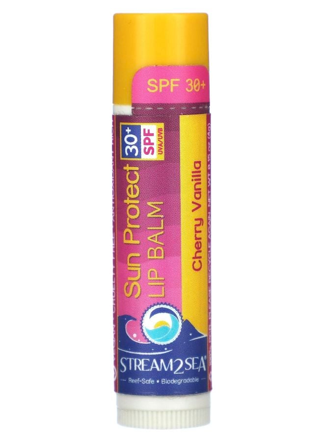 Stream2Sea Sun Protect Lip Balm SPF 30+ Cherry Vanilla 0.15 oz (4 g)