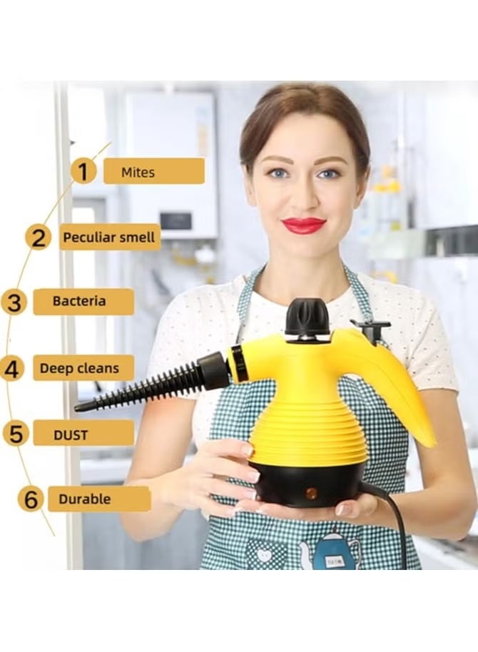 DENX 1200W Steam Cleaner – High Pressure 300kPa – 350ml Tank – Multi-Purpose Handheld Steam Cleaner - Image 2