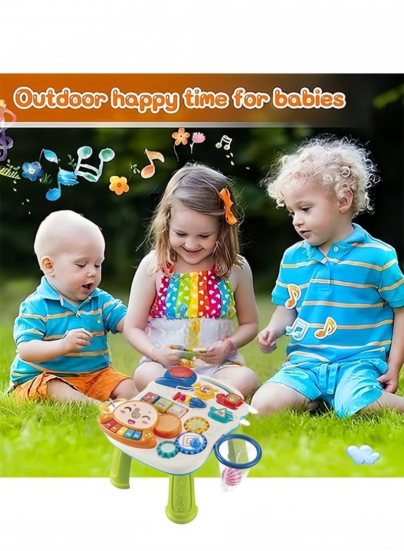 Vinnatsu Baby Toys for 1 Years, Musical Activity Table for 1 Year Old Boys Girls Gifts, Toddler Infant Toys，Green - Image 4