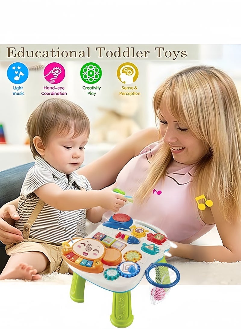 Vinnatsu Baby Toys for 1 Years, Musical Activity Table for 1 Year Old Boys Girls Gifts, Toddler Infant Toys，Green - Image 3