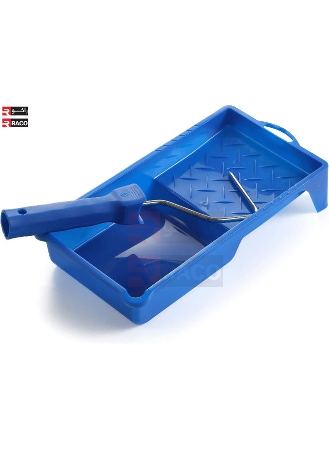 RACO Professional Plastic Paint Tray For Easier Dipping of Paint Rollers and Brushes DIY (4 Inch, Blue)  - Image 3