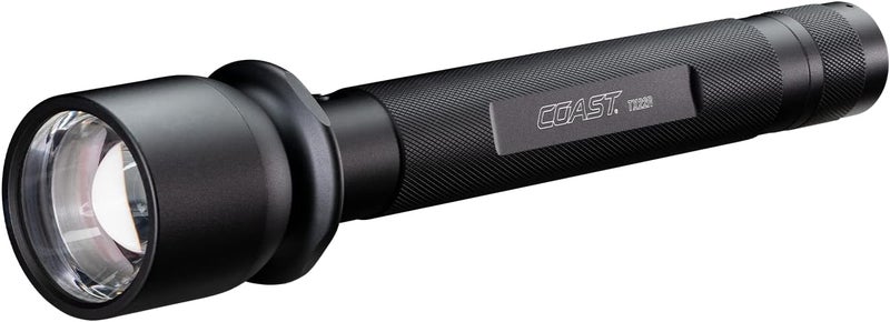Coast COAST TX22R 5300 Turbo Lumen Rechargeable Long Range Tactical LED Flashlight with Spot and Flood Beams Durable Aluminum Build - Image 1