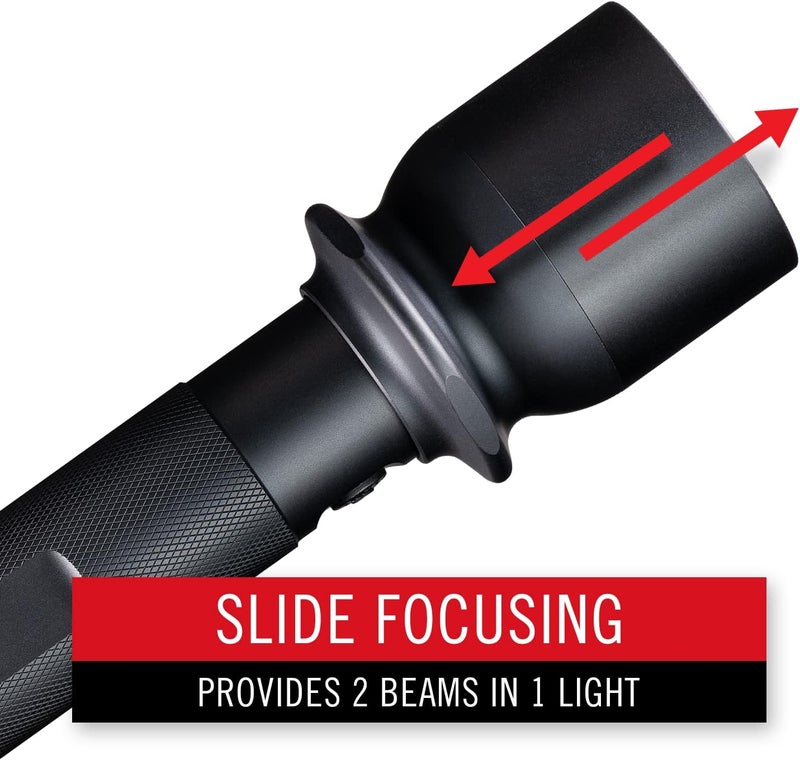 Coast COAST TX22R 5300 Turbo Lumen Rechargeable Long Range Tactical LED Flashlight with Spot and Flood Beams Durable Aluminum Build - Image 4