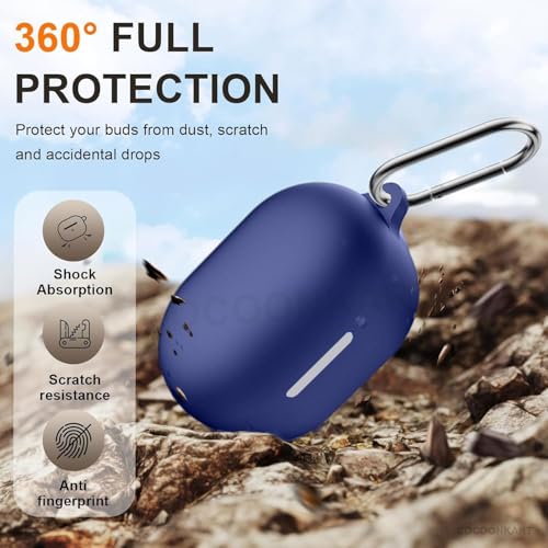 Cocoonkart Soft Silicone Case Cover for Bosee New QuietComfort (2024) -Blue - Image 4