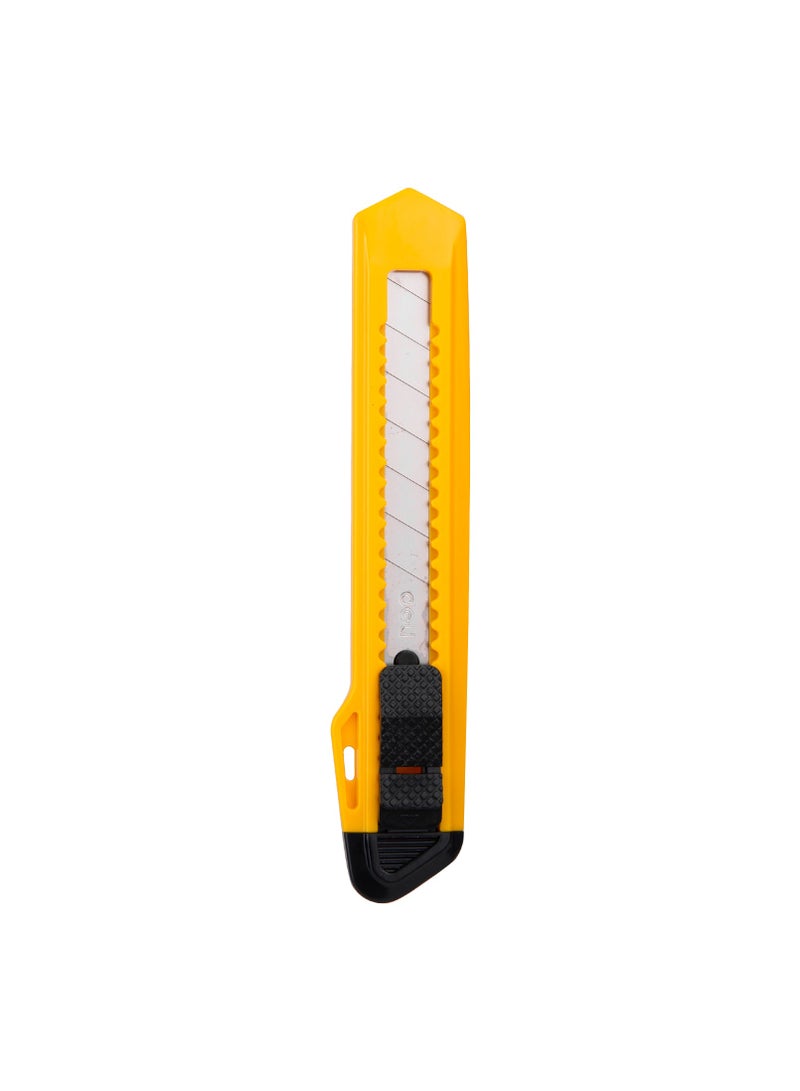 Deli Deli Snap-Off Cutter Knife - 8 Blades, Hard SK2 Steel, Yellow, E2001 - Image 2