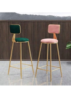 DubaiGallery Kitchen Counter Bar Stool Velvet Counter Height Stools Upholstery Barstools for Kitchen Island, Bar Chairs Dining Chairs with Back  - Image 4
