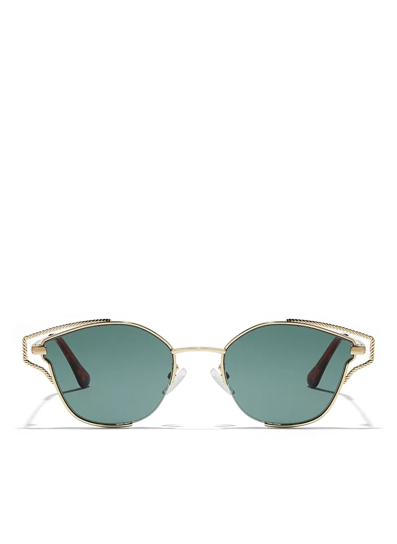 Blackout HYPATIA Women Gold Sunglasses - Frame Material: Metal- Frame Color: Gold-Lens Color: Green  - Full Rim
