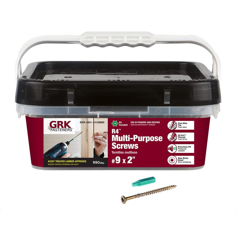 GRK 1209909 x 2 R4 MultiPurpose Screws 990 Count