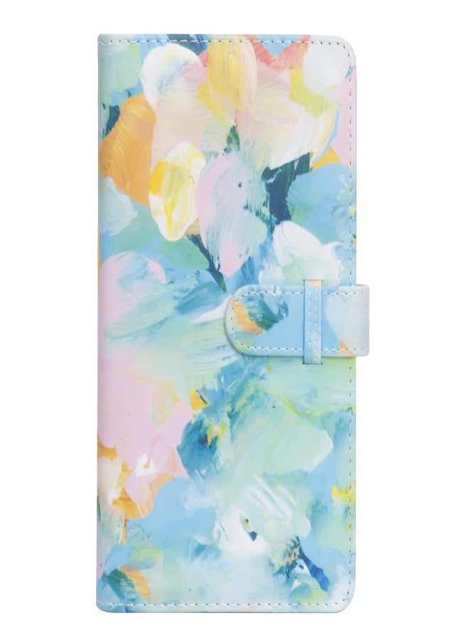 ZENKO 2x3 inch Mini Pressure release style Photo Album, 96 Photo Pocket Storage Album for Instax mini film used in Mini 13/12/11/9/8/SE/41/99/Evo/Liplay Mini film-Petals oil painting - Image 1