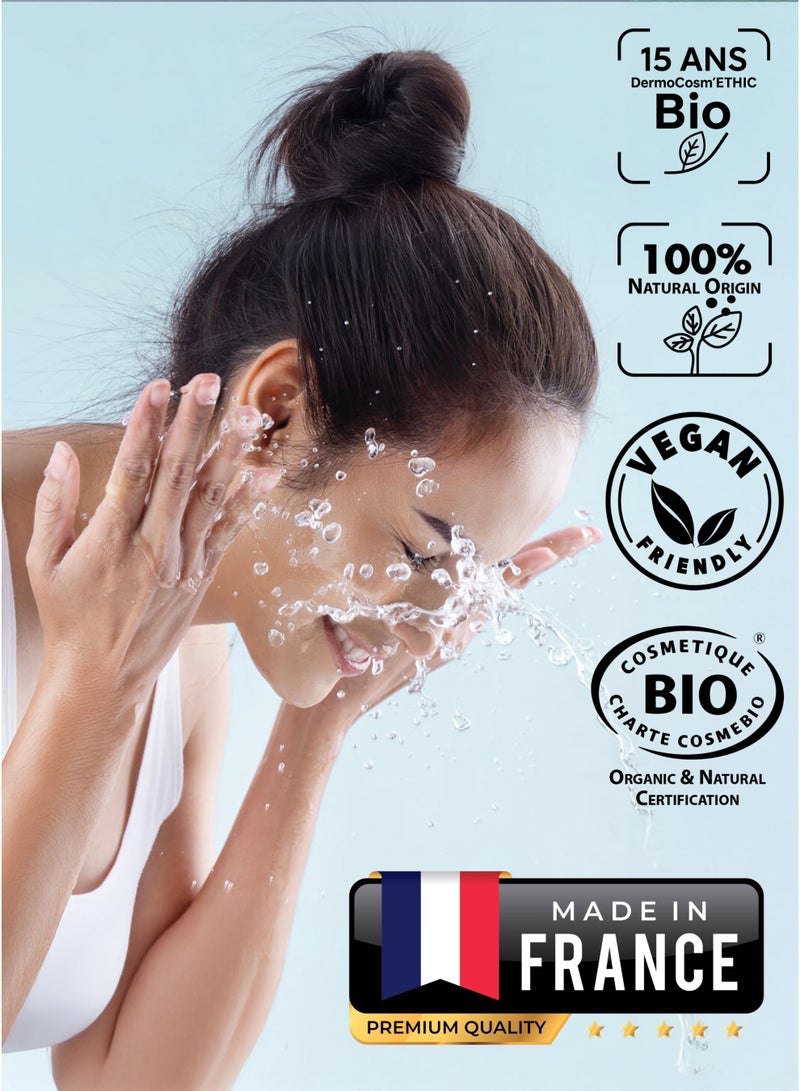 gamarde Light Hydrating Face Fluid with Hyaluronic Acid & Argan Oil Non-Greasy Vegan Moisturizer for Normal to Combination Sensitive Skin Organic Aloe Vera & Plant-Based Formula 40ml Made in France  - Image 2