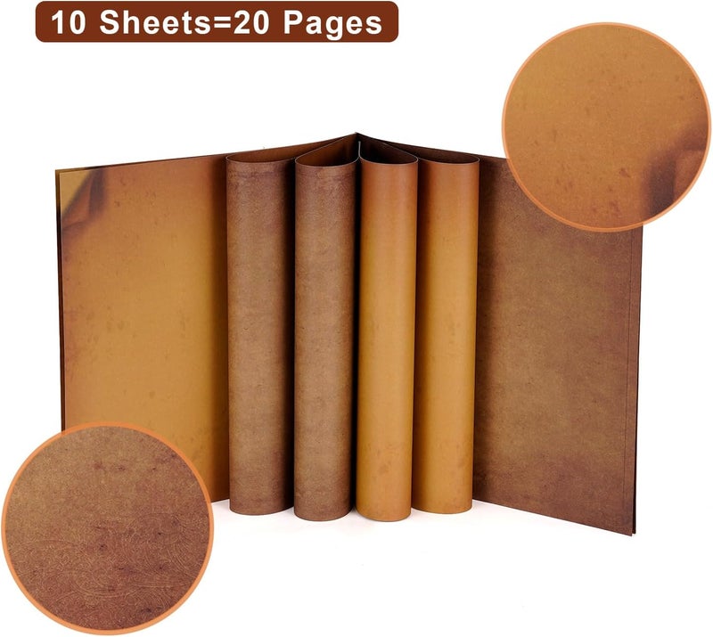 JIMBON 11.5x11.5 Inch Our Adventure Book Inner Pages,Refilled Pages for DIY Scrapbook Photo Album,10 Sheets/20 Expansion Pages Extra Pages No Ink Penetration/Expansion - Image 5