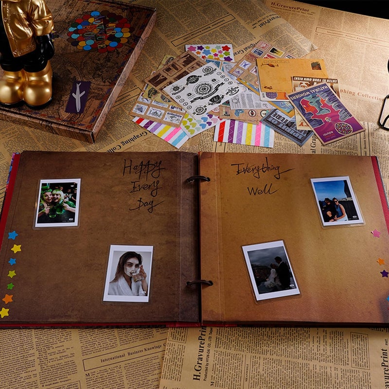 JIMBON 11.5x11.5 Inch Our Adventure Book Inner Pages,Refilled Pages for DIY Scrapbook Photo Album,10 Sheets/20 Expansion Pages Extra Pages No Ink Penetration/Expansion - Image 2