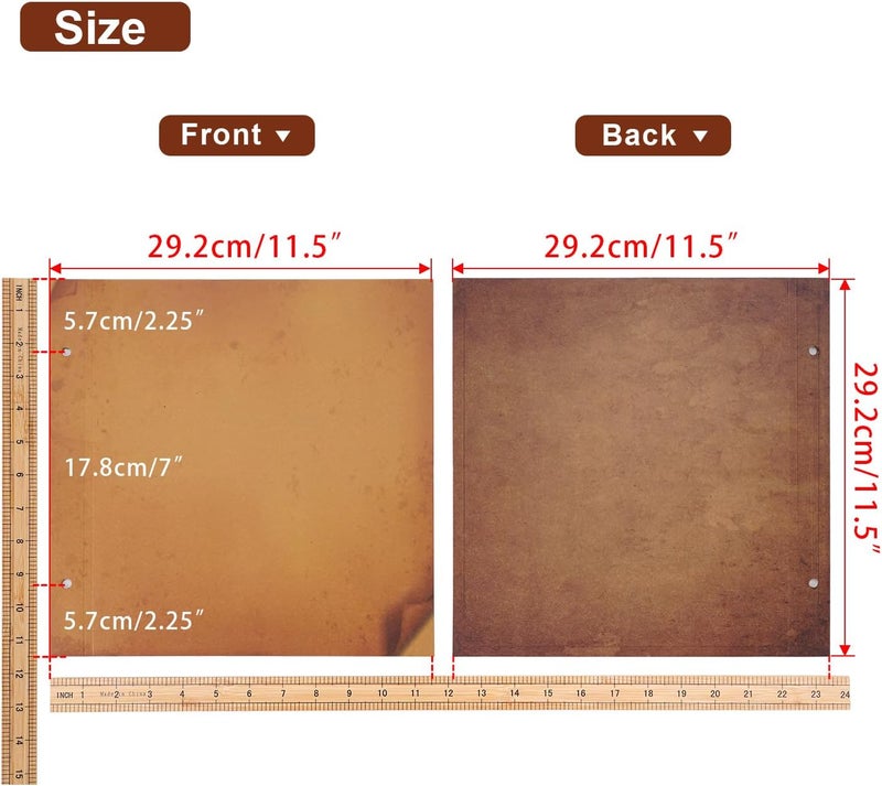 JIMBON 11.5x11.5 Inch Our Adventure Book Inner Pages,Refilled Pages for DIY Scrapbook Photo Album,10 Sheets/20 Expansion Pages Extra Pages No Ink Penetration/Expansion - Image 4