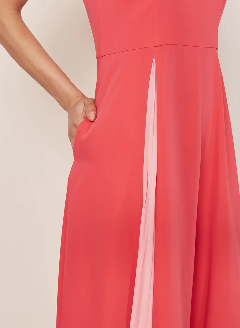 Ted Baker High Neck Colourblock Dress