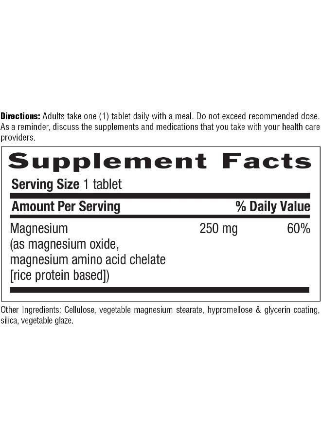 Country Life - Chelated Magnesium, 250 mg - 90 Tablets - Image 4