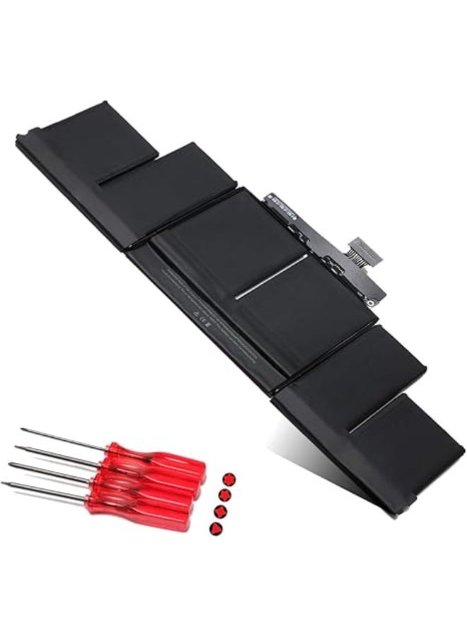 Replacement Laptop Battery for MacBook Pro 15" Retina A1398 (Early 2012, 2013 Models) Compatible with ME665LL/A, ME664LL/A, MD831LL/A, MC975LL/A, MC976LL/A - Image 1