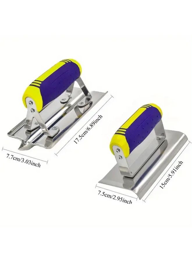 Corner Model Concrete Tools Set Stainless Steel Trowel Edger Groover Masonry Kit - Image 3