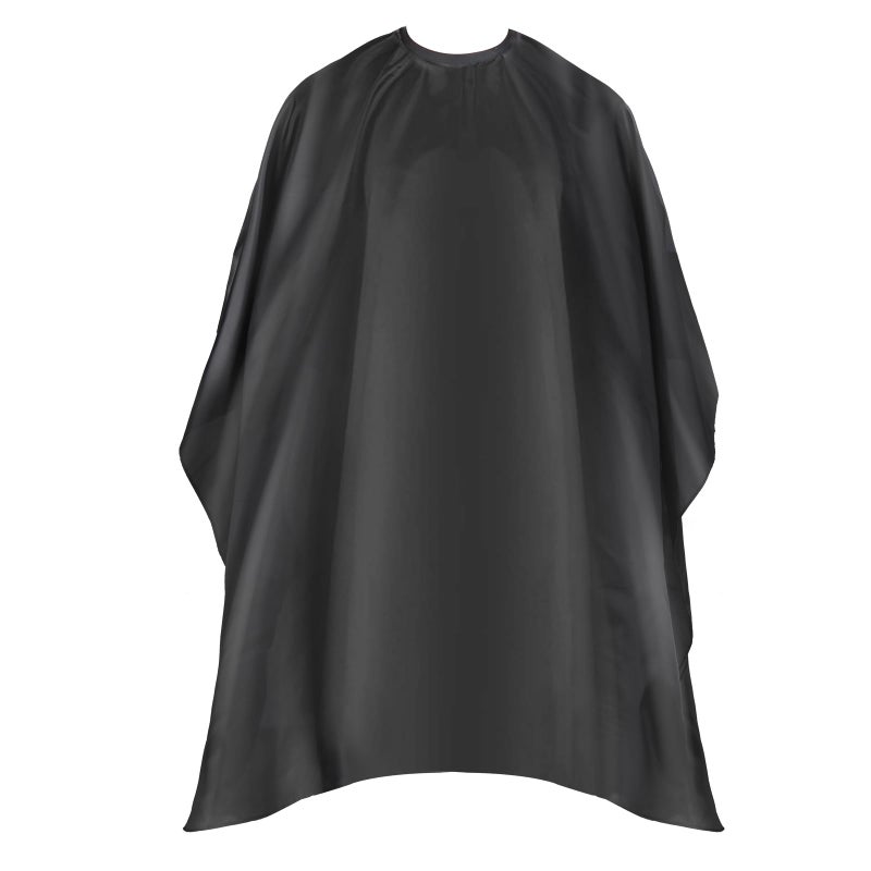 Omvoina Professional Hair Cutting Cape with Adjustable Snap Closure, Salon Barber Cape,Waterproof Hairdressing Salon Cape - 57" x 51"(Black) - Image 1