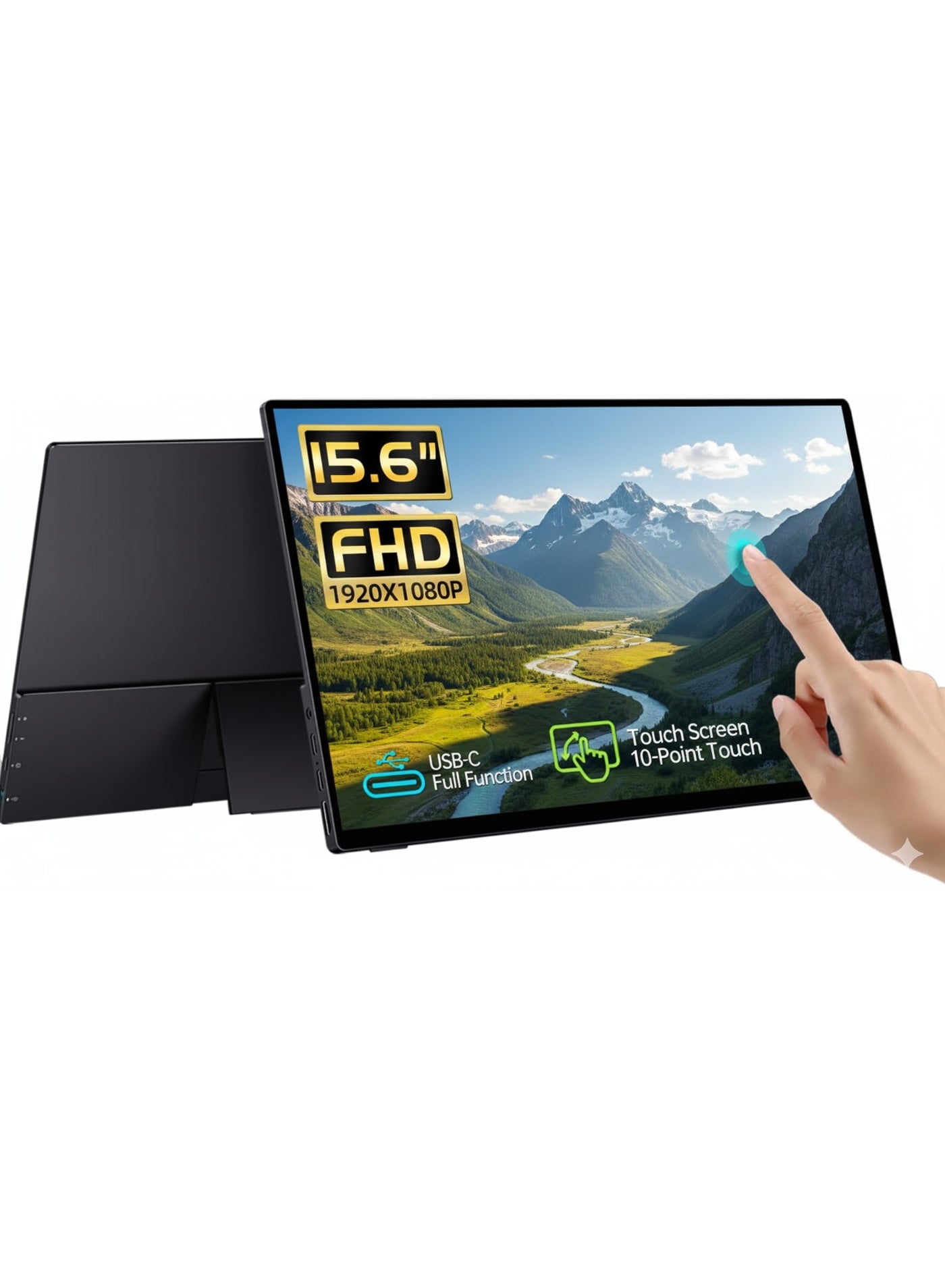 v2com V2com 15 6 Portable Touchscreen Monitor 15.6 inch Z5B43349E201FA35B2BA0Z