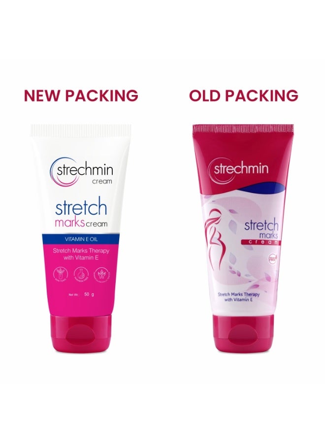 Leeford Stretch Marks Cream - 50g | Targets Old & New Stretch Marks Effectively | Goodness of Almond oil, Aloevera & Cucumber | Reduce Stretch marks & Scars During Pregnancy or Weight Loss - Image 1