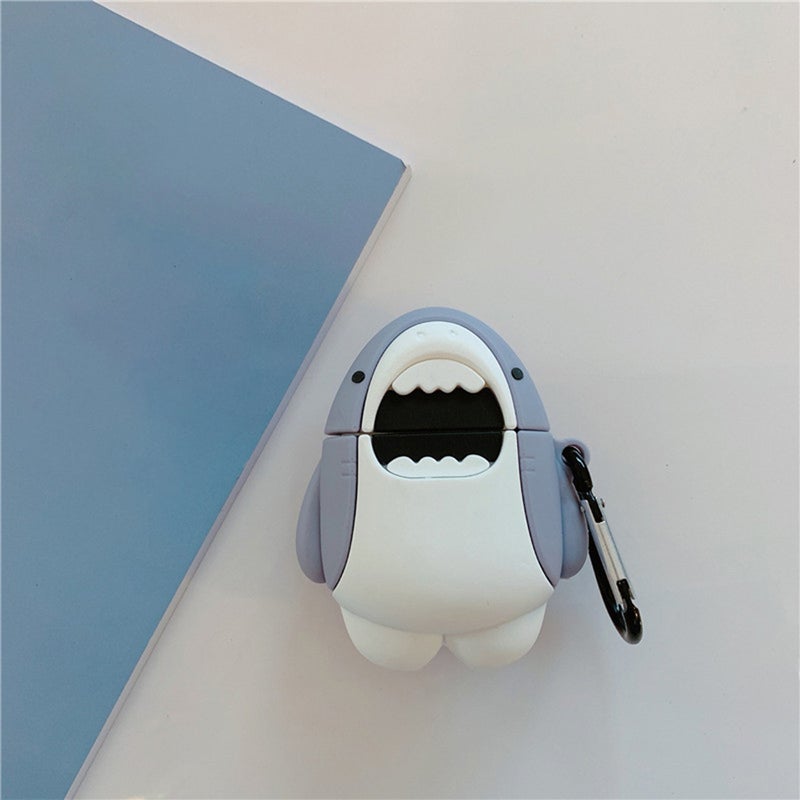 2pcs Shape Headset Cover Silicone Protective Shell Headphone Case Compatible for AirPods 2 & 1 - Image 5