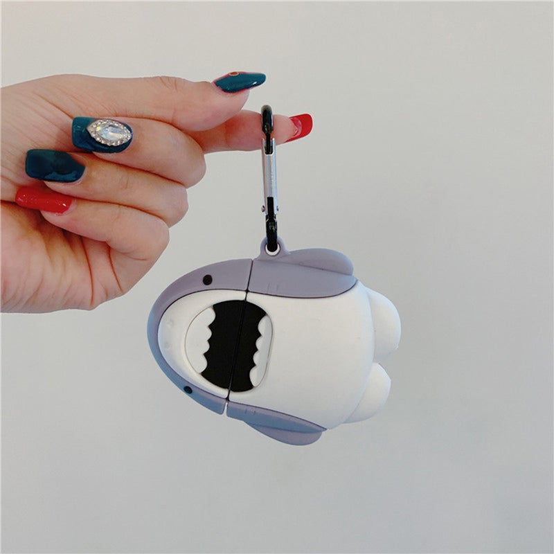 2pcs Shape Headset Cover Silicone Protective Shell Headphone Case Compatible for AirPods 2 & 1 - Image 4
