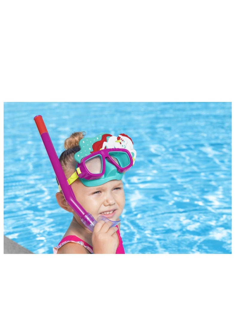 بست واي Bestway Snorkel set for kids diving mask with uv protection, anti-leak, adjustable strap - No:24059 - Image 4